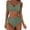 AA-Green, variant on JURANMO Women's Polka Dot Print Swimsuits High Waisted 2 Piece Bikini Sets 2025 Summer Swim Top with Built in Bra and Shorts Beach Bathing Suits Black L