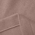 thumbnail image 3 of Trench Coat Women Double Wool Blend Overcoat with Notch Lapel Design Lined Peacoat Womens Coat (RD2 XL), 3 of 5