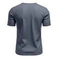 thumbnail image 6 of YABCSAZ Men's Shirts Short Sleeve Casual Shirts V Neck Regular Fit Tops Dress Shirts for Hiking Fishing, Summer Wedding Shirt with Pocket Flex Relaxed Oxford Shirt for Men, 6 of 9