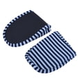 thumbnail image 4 of Travel Portable Foldable Reusable Indoor Soft Cotton Anti Slip Slipper WoMan Coffee Stripes Spa Slippers, 4 of 7