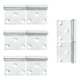 thumbnail image 1 of Mobutofu 4Pcs Flag Type Hinge Silver Iron Galvanized For Outdoor Hinges 10.5X3.15cm, 1 of 5