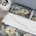 thumbnail image 4 of Designart "Nature s Tapestry in White and Blue Wildflowers I" Floral Bedding Covert Set - Wildflowers White Traditional Bed Set With 2 Shams, 4 of 6