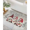Christmas Runner Rug for Hallway 2x3ft, Winter Christmas Gnome Pine