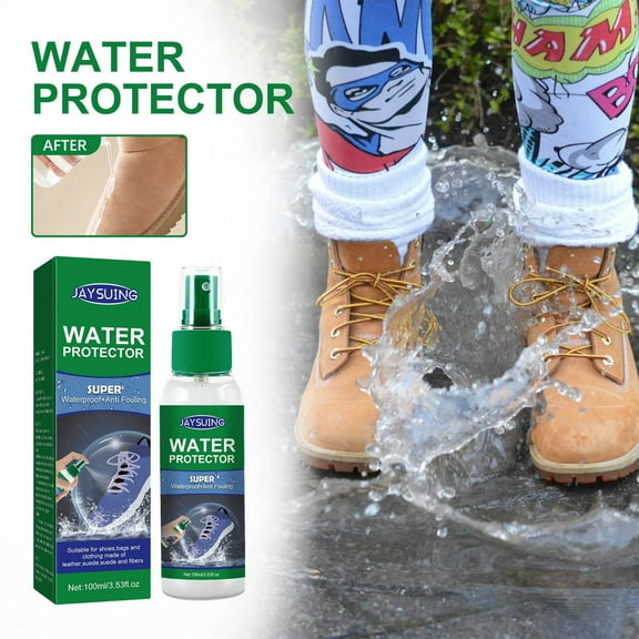 MORESEC under $5 Waterproof Spray, Shoes Waterproof Spray Protector, 100ml Stain Repellent for Leather Suede Fabric, Anti-Fouling Dustproof Shoe Care Liquid, Outdoor Snow Boot Treatment