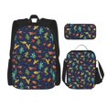 thumbnail image 1 of Disketp Shells and Seaweed Mochila Estampada de Gran Capacidad con Lonchera y Estuche, Set de 3 Piezas para Estudiantes, 1 of 7