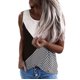 thumbnail image 2 of Blusas de chaleco sueltas con cuello redondo y empalme casual para mujer Pompotops lopia996161, 2 of 5