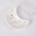 thumbnail image 3 of Bandeja para joyería Small Moon, juego de 2, plato decorativo de cerámica, bandeja moderna con acento de tocador (blanco y negro) Rojo Verde, 3 of 5