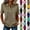 #03 Light Brown, variant on DENGDENG Womens Cotton Polo Shirts Summer Button Down Loose Fit V Neck Short Sleeve Tops Golf Tennis Sports Casual T Shirts,M,#03 Brown