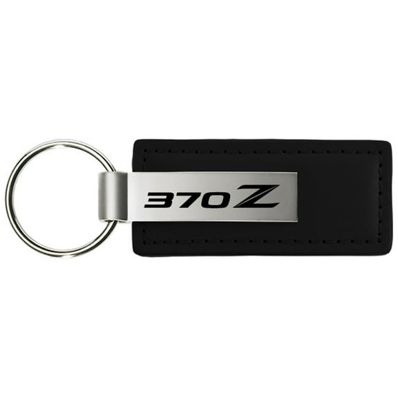Nissan 370z Keychain & Keyring - Premium Black Leather