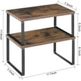 thumbnail image 2 of 2 Piece Expandable And Stackable Countertop Organizer, Free Assembly Storage Shelves For Kitchens, Cabinets, 2 of 3