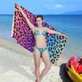 thumbnail image 7 of Jungle Colorful Leopard Beach Towel 30" x 60", Quick Dry Bath Towel Super Absorbent Lightweight Travel Towel for Beach Yoga Swim Sport Camping Holiday, 7 of 7