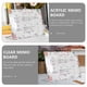 thumbnail image 1 of Desktop Acrylic Memo Board for Writing 1Set Clear Erasable Message Board, 1 of 3