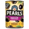 Pearls Pitted California Ripe Olives, Medium, 6 oz Can. Allergens Not Contained. Gluten Free.