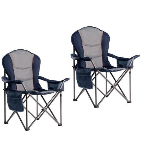 large camping chair with side product