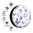 thumbnail image 5 of XMXY Purple Butterfly Spare Tire Cover, Universal Waterproof Cover for Jeep RV Tire Wheel Protection, 14 inch, 5 of 8