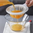 thumbnail image 1 of Ultra Fine Mesh Strainer Kitchen Nylon Mesh Strainer Spoon for Soymilk Coffee Milk Yogurt (2), 1 of 4