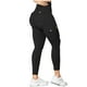 thumbnail image 1 of Pantalones de yoga Bouanq de cintura alta para mujer con bolsillos, mallas suaves para entrenamiento con control de abdomen, 1 of 8