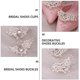 thumbnail image 5 of 2pcs Pearl Shoes Clips Shoe Clip Charms Women Wedding High Heels Fashion Buckle, 5 of 6
