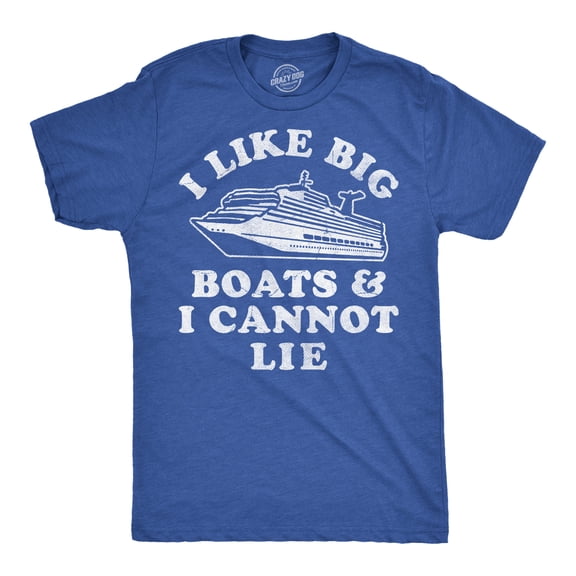 Mens Funny T Shirts I Like Big Boats And I Cannot Lie Sarcastic Parody Tee For Men Graphic Tees