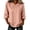 Pink, variant on Women's Solid Color Crew Neck Loose Fit Thin Blouse, Asymmetric Front with Frog Button Closure, Half Sleeve Shirt for Summer Daily Outfits, Flattering and Lightweight Blue L