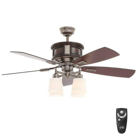 Hampton Bay Garrison 52 In Gunmetal Ceiling Fan With Remote