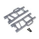 thumbnail image 2 of AMBRA DEL ARMA DEL ARMA DEL ARMA DEL ARRILER 1/10 RC Parte Premio Instalación fácil Fácil Actualización del automóvil Aluminio Aleación de aluminio Gris, 2 of 8