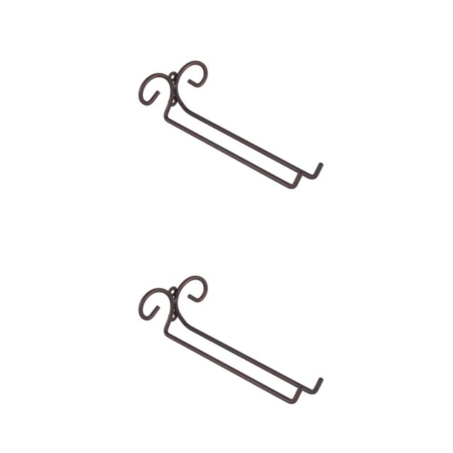 Moyic Portavasos de vino invertido con materiales reales para exhibidor de vino único, portavasos de vino para colgar en la pared, bronce bronce 2Conjunto