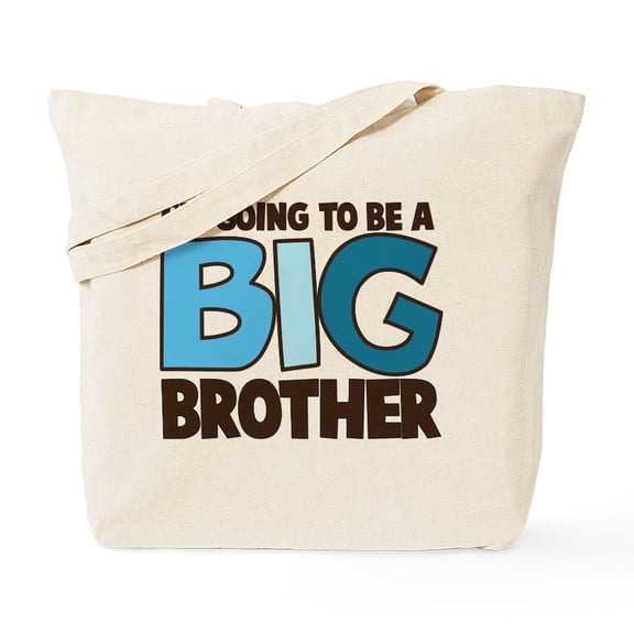 CafePress - I'm Going To Be A Big Brother T Shirt Tote Bag - Unisex Canvas Tote Bag, Beige, 1-Piece