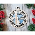 thumbnail image 3 of The Cabin Woodworker - Baltic Birch Wood - Delaware State Ornament - Holo Cut Backing, 3 of 5