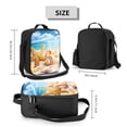 thumbnail image 2 of Bingfone Beach Starfish Shell Reusable Insulated Lunch Bag Cooler For Work School Picnic Or Travel, 2 of 7