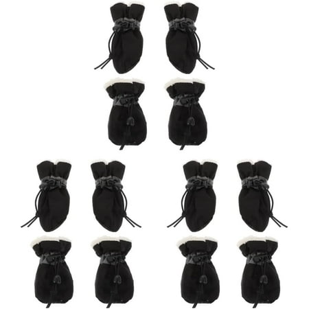 12 Pcs/Set Pet Dog Shoes Dog Boots for Large Dogs Dog Socks cat Socks Dog paw Protection Dog Boots for Small Dogs Winter Small Dog Shoes Dog Booties Shoes for Dogs Boots for Dogs Santa