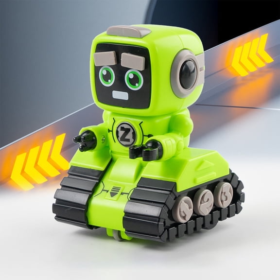 Green Green Robot Pull Back Car Inertia Powered Friction Toy Car For Toddlers Boys Girls 3 Kids Vehicle Party Favors
