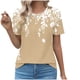 thumbnail image 1 of Tops Cortos para las Mujeres Cuello en V de Moda Casual Manga Corta Primavera Verano Top, Tops de Baile para las Mujeres, 1 of 4