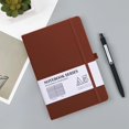 thumbnail image 1 of Hardcover Lay Flat Notebook with 200 Pages of College Ruled 80g Thick Paper, Expandable Inner Pockets, Bookmark and Stickers for School, Office and Journaling, 1 of 8