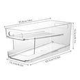 thumbnail image 3 of CNKOO Plastic Dispenser Bin  Rolling Can Dispenser  Soda Can Dispenser  Double Layer Rolling Soda Can for Refrigerator  Storage Rack  camping RVs, 3 of 10