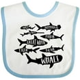 thumbnail image 3 of Inktastic Types of Sharks Boys or Girls Baby Bib, 3 of 4