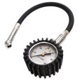 thumbnail image 1 of Medidor de presión de neumáticos Negro Plata 1 pieza Medidor de presión de neumáticos 4 bar 60 PSI, esfera luminosa grande y precisa de 2 pulgadas, manómetro mecánico profesional para motocicletas, au, 1 of 3