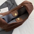 thumbnail image 5 of VFUX - Bolsa de gamuza para mujer, bolsas de trabajo, bolsa de trabajo, bolsa de hobo para oficina, otoño, gamuza, Café, 5 of 5