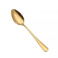 thumbnail image 1 of Zhuge 4 cucharas de acero inoxidable para cubiertos, cucharas de mesa para el hogar, la cocina y el restaurante, color dorado, 1 of 5
