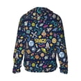 thumbnail image 2 of Picia Colorful Space Women's Men's UPF 50+ Sun Protection Hoodie Shirt Long Sleeve SPF Fishing Outdoor UV Hiking Lightweight Shirts-3X-Large, 2 of 9