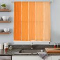 thumbnail image 4 of Orange Ombre Wood Sheer Curtains 72 Inch Length, Light Filtering Voile Curtain Panel, Farmhouse Vintage Gradient Wooden Rod Pocket Drapes Window Treatments for Living Room Bedroom 52"x72", 4 of 9