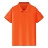 thumbnail image 2 of Kids Polo Short Sleeved Shirts Button Closure and Soft Comfortable Cotton Spring and Summer Boys' Girls'Tops Clothing Orange 4-5 Years, 2 of 6