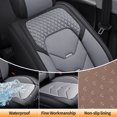 thumbnail image 6 of Car Seat Cover for Honda Accord 2003, Perforated Quilted Leather 5 Seats Full Set Airbag Compatible Protect and Upgrade Seats, Black and Gray Car Seat Covers, 4-Door Sedans Only, 6 of 9