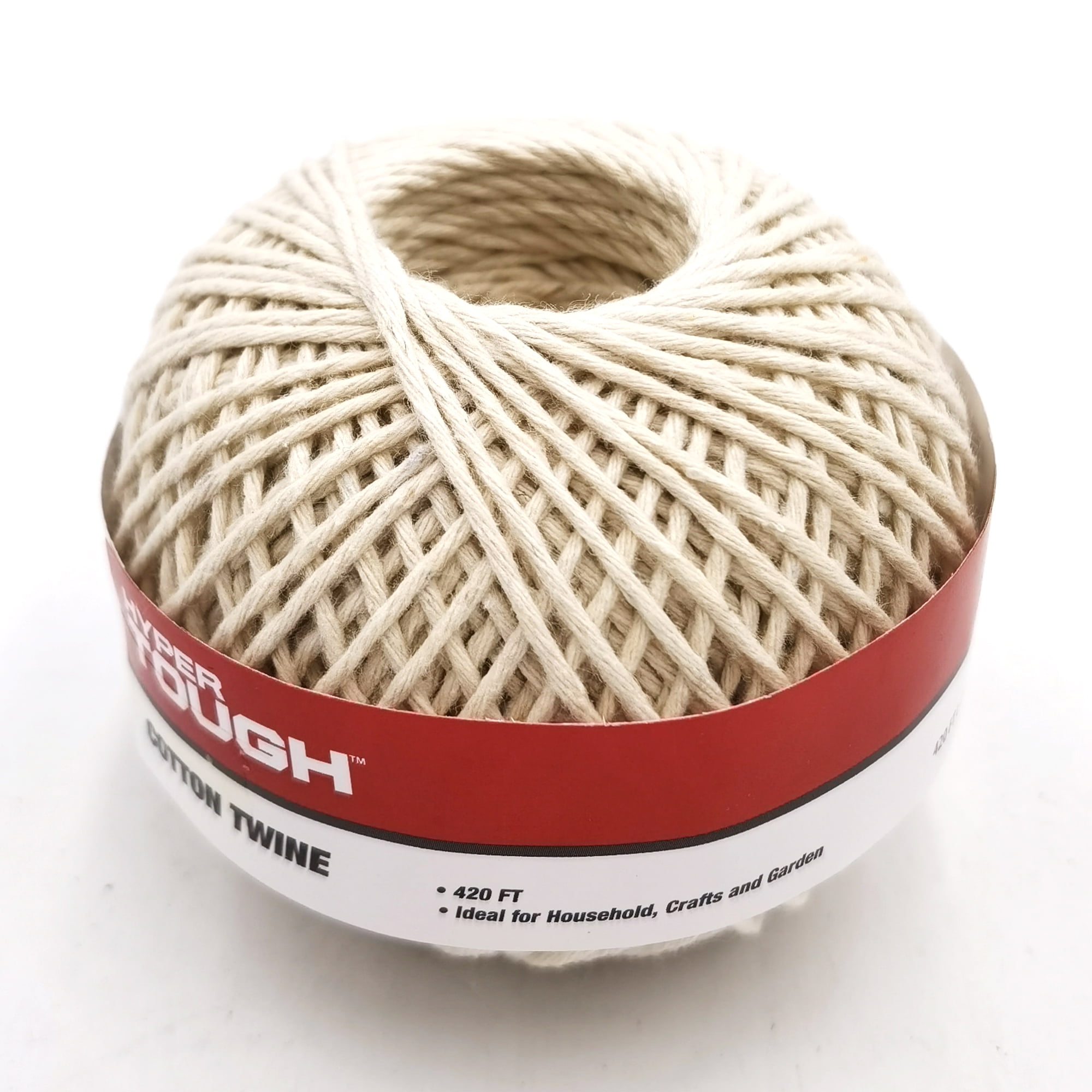 Hyper Tough 420 feet Cotton Household Twine, Natural Color