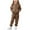 Brown, variant on fatyb Boys Girls Sweatsuit Sets Fleece Lined Tracksuit Zip up Hoodies Sweatpants Activewear for School