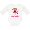 thumbnail image 3 of Inktastic Gigi's Girl Monkey Girls Long Sleeve Baby Bodysuit, 3 of 5