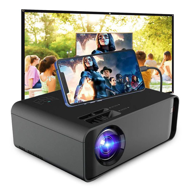 LED Projector HD Projector Directly with The Screen Built-in Speaker Multi-Function Interface for Office Home Outdoor Business Office