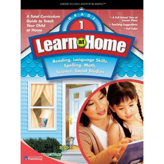 Pre-Owned Learn at Home, Grade 1: Reading, Language Skills, Spelling, Math, Science, Social Studies (Paperback) 0769683711 9780769683713