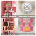thumbnail image 6 of Aheaplus Rotating Shoe Rack Tower, 7-Tier Spinning Shoe Rack 360 Revolving Shoe Rack Organizer for Closet, Display Round Storage Carousel Shoes Closet Organization, Pink, 6 of 7