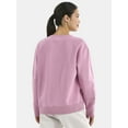 thumbnail image 3 of Athletic Works Women's Crewneck Fleece Sweatshirt, Sizes XS-XXXL, 3 of 5
